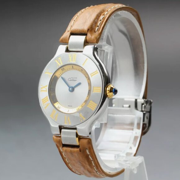 Cartier Women\'s Brown Strap Watch With Full Box Set main image 4